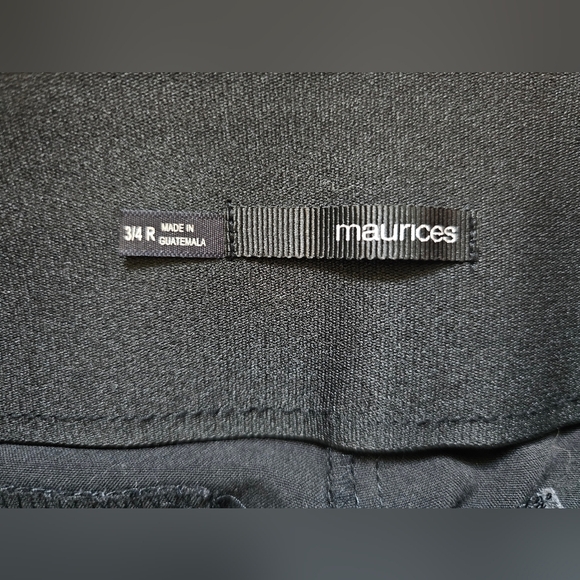 Maurices Black Flared Slacks, "I Am Smart" style. Size 3/4R - Picture 2 of 9